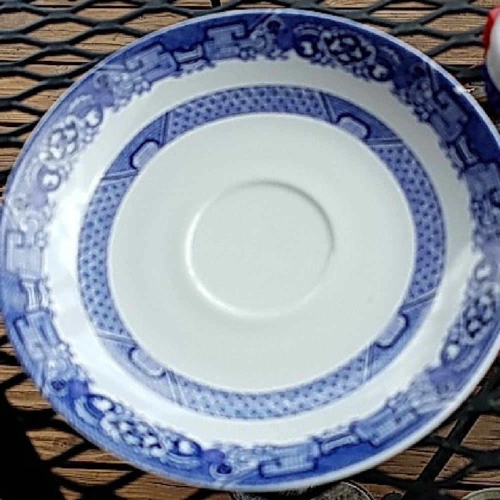 Willow Porcelain Saucer - 6"